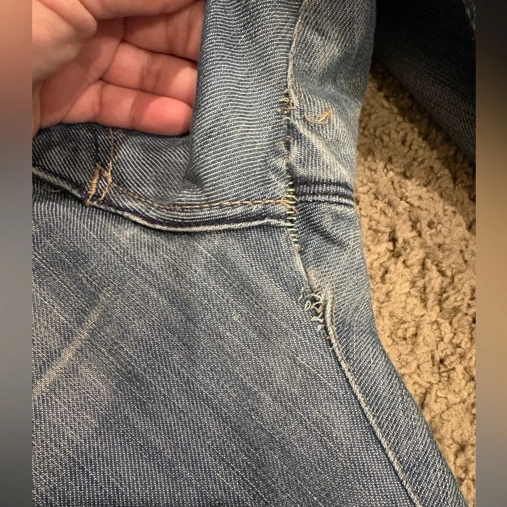 vintage Y2K silver tab levi’s boot cut size 38 x 32 actual distressed faded